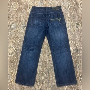 Vintage Roca Wear Jeans Y2K Oversized Baggy Hip Hop Embroidered Denim 36x33